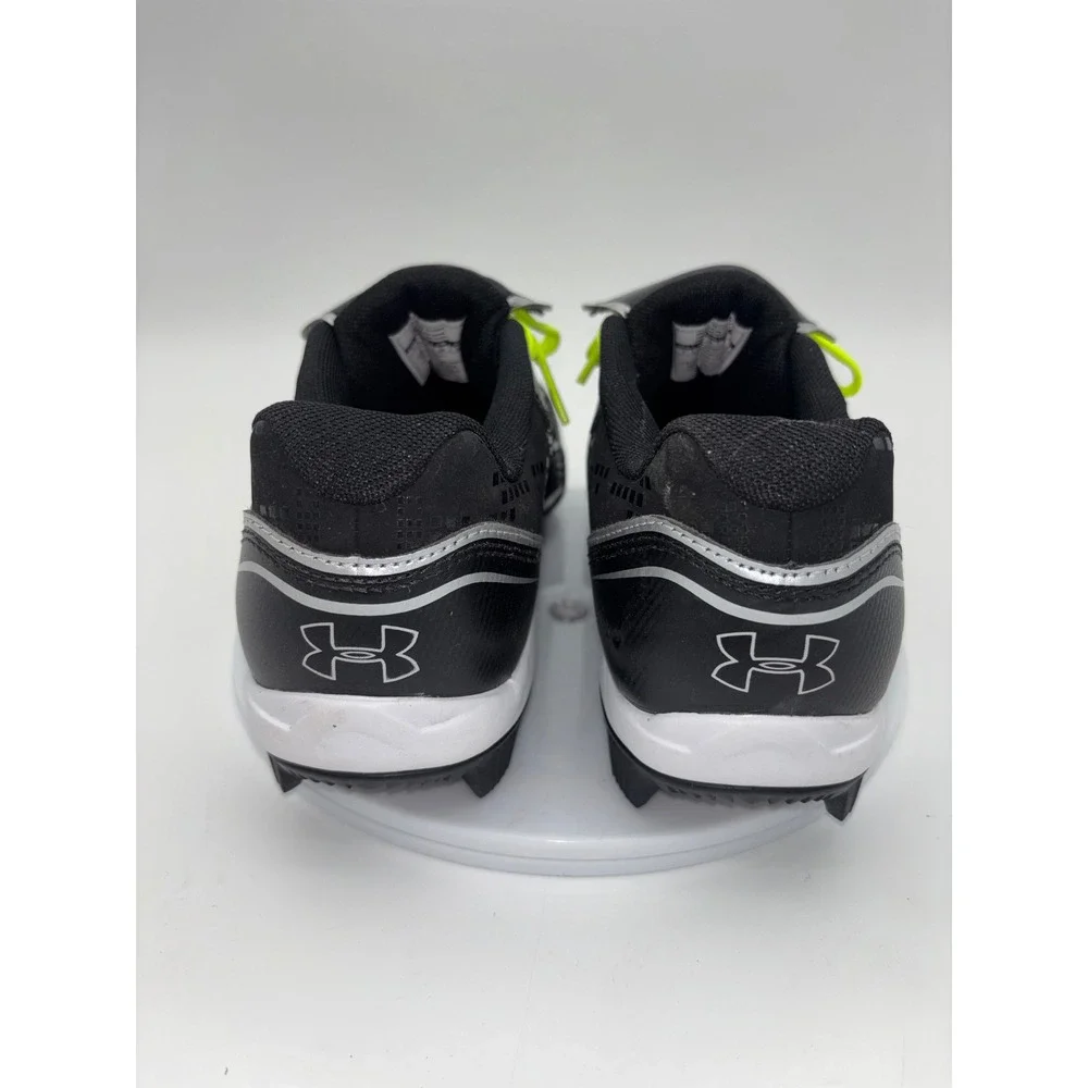 UNDER ARMOUR Girls Softball Cleats Women's NEW Glyde Shoe Black‎ Neon Yellow 7